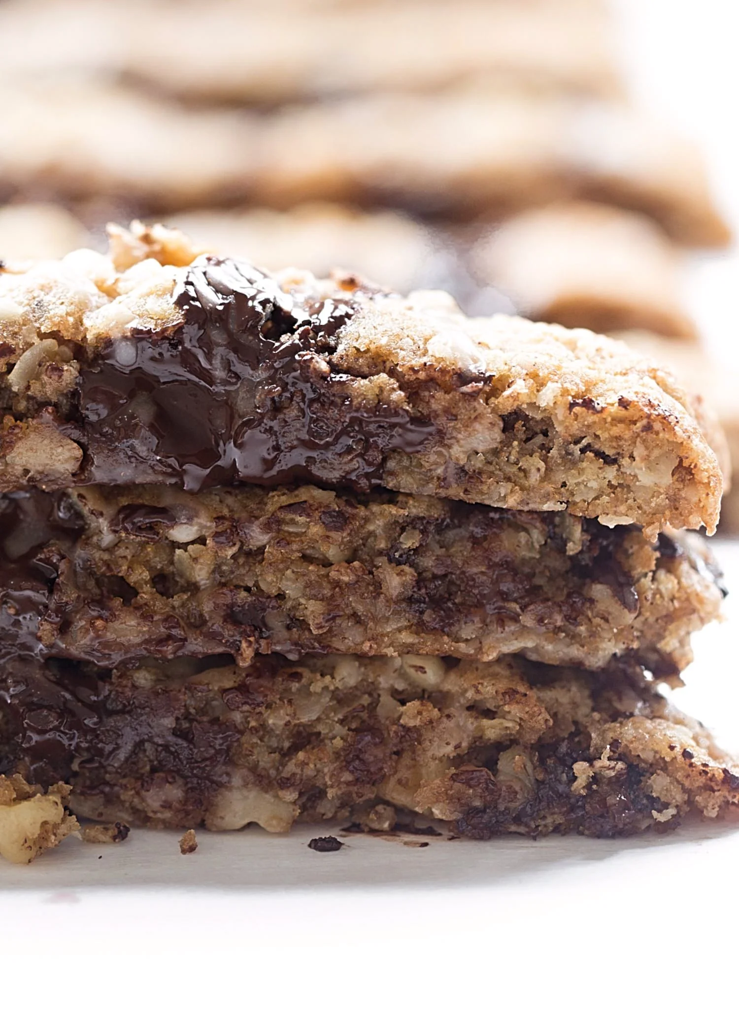 Whole Wheat Oatmeal Chocolate Chip Walnut Bars + Video Truffles and